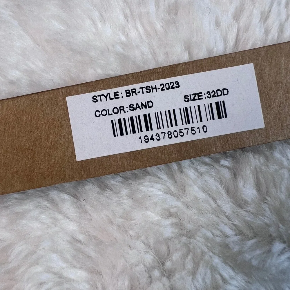 Skims Women's‎ Fits Everybody T-Shirt Bra Sand Beige Size 32DD BR-TSH-2023 NWT